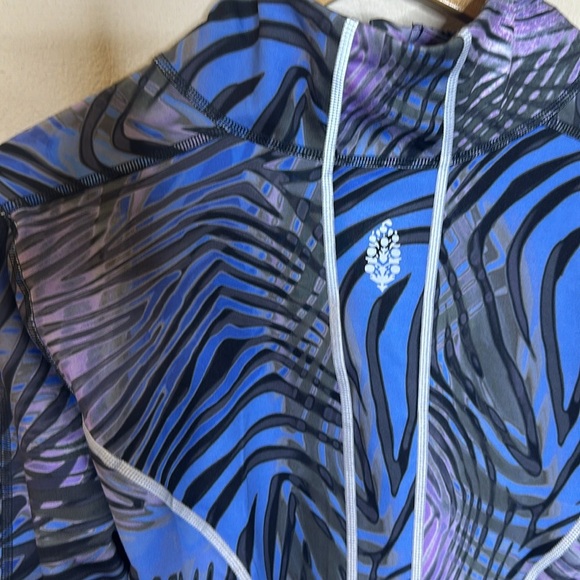 Free People Blue and Purple Long Sleeve Top - Picture 9 of 16